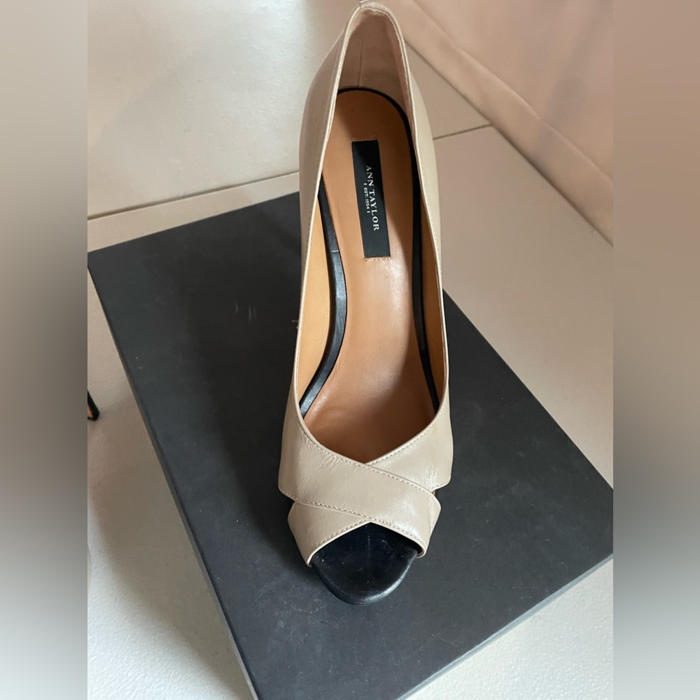 Anne Taylor Peep Toe Pumps